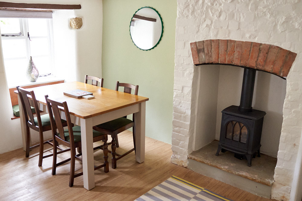 Dining room at 1 Rose Cottage